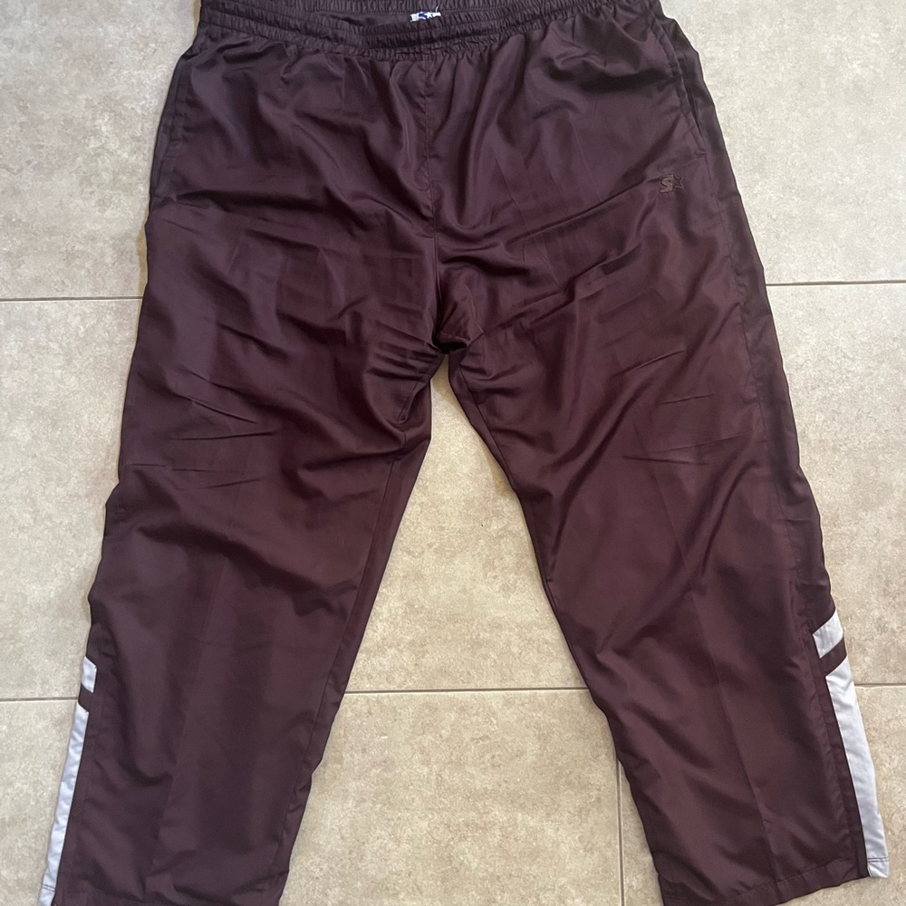 Vintage VTG Starter Dark Purple Burgundy Windbreaker Track Pants Size 2XL 44-46